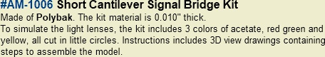 Short Cantilever Signal Bridge